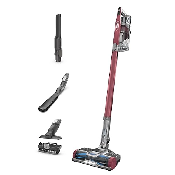 Shark Cordless Vacuum Cleaner, HEPA Filter, Lightweight, Portable, Rechargeable, Pet Hair Pickup, Anti-Allergen Complete Seal, Removable Handheld, Crevice & Pet Multi-Tool, 40-min runtime, Red, IZ362H