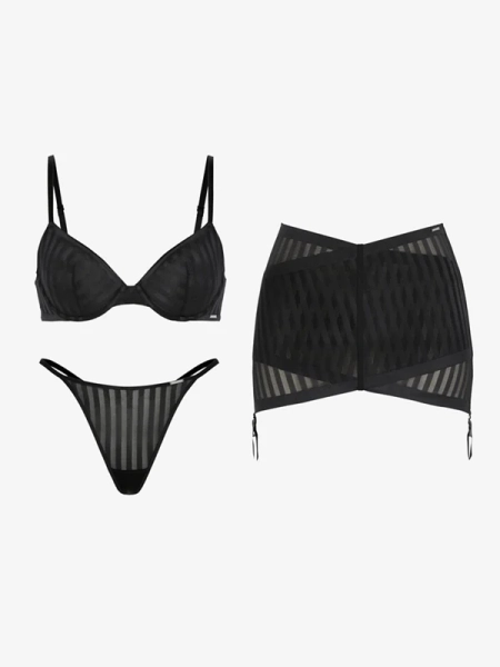 Show N' Tell Stripe 3-Piece Set - Savage