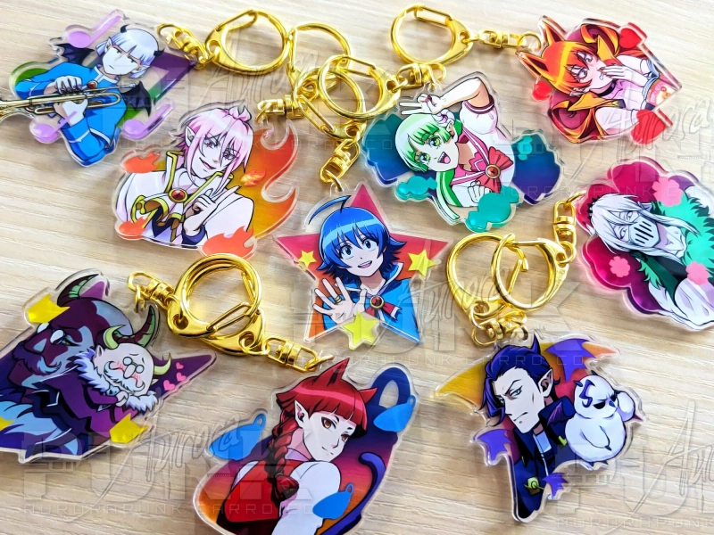 Mairimashita! Iruma-kun 2" Double Sided Clear Acrylic Keychains - Iruma, Clara, Asmodeus, Ameri, Purson, Kalego, Balam, Opera, Sullivan