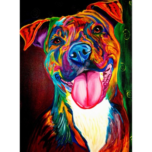 Color Dog-Full Square Diamond Painting