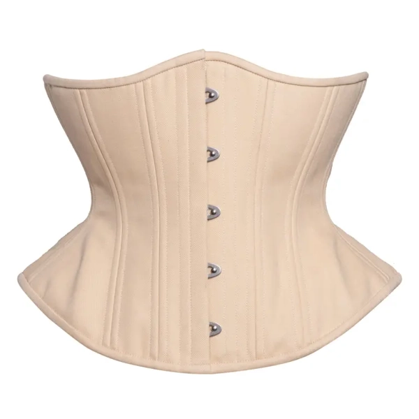 NEW! (UFR) Beige Cotton Taper Corset