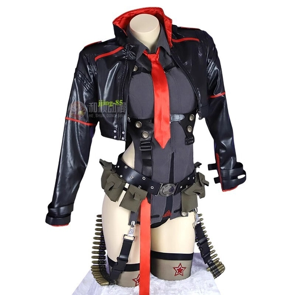 NIKKE：The Goddess of Victory Rapi Cosplay Custome Outfit Women Dress Black Lot