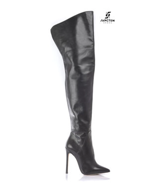 CUSTOM High Italian THIGH boots VESTA with stiletto heels