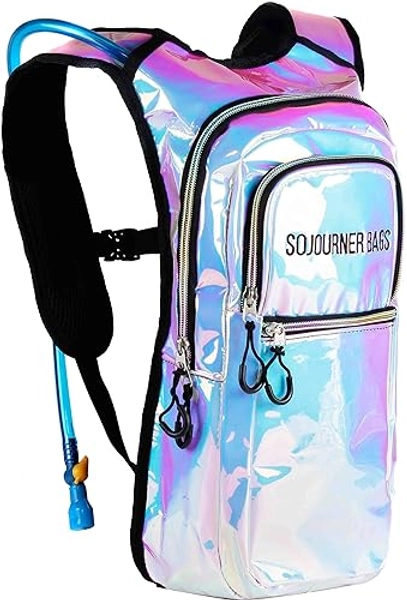 Sojourner Hydration Pack, Hydration Backpack - Water Backpack with 2l Hydration Bladder, Festival Essential - Rave Hydration Pack Hydropack Hydro for Hiking, Running, Biking, Festival Gear