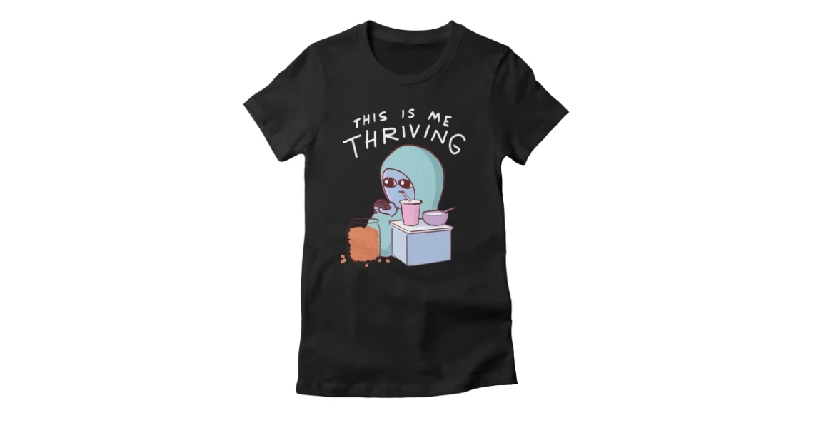 STRANGE PLANET: THIS IS ME THRIVING Women's T-Shirt | Nathan W Pyle Shop | Strange Planet Store