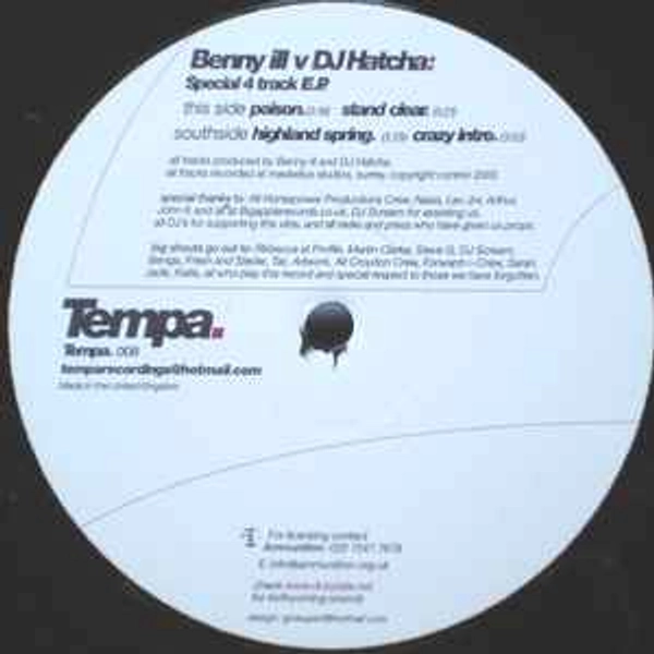 Benny Ill V DJ Hatcha - Special 4 Track E.P. (All Versions)