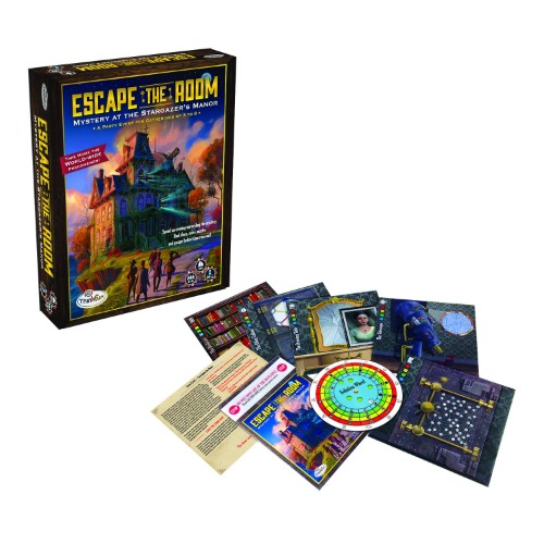 ThinkFun Escape the Room Stargazer's Manor - An Escape Room Experience in a Box For Age 10 and Up - Stargazer's Manor - Difficulty BEGINNER