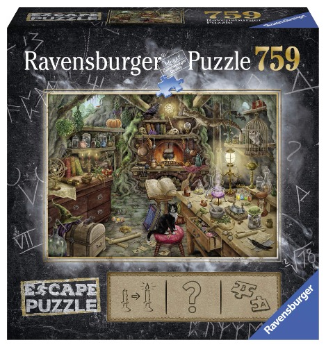 Ravensburger Escape Puzzle The Witches Kitchen 759 Piece Jigsaw Puzzle for Kids and Adults Ages 12 and Up - An Escape Room Experience in Puzzle Form Multi ,27" x 20" - Puzzle
