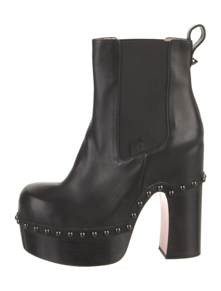 Leather Studded Boots