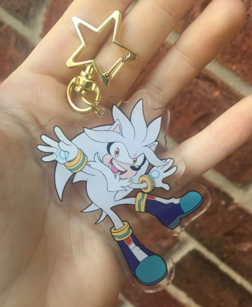 Silver the Hedgehog 2.5 Acrylic Charm - Etsy France
