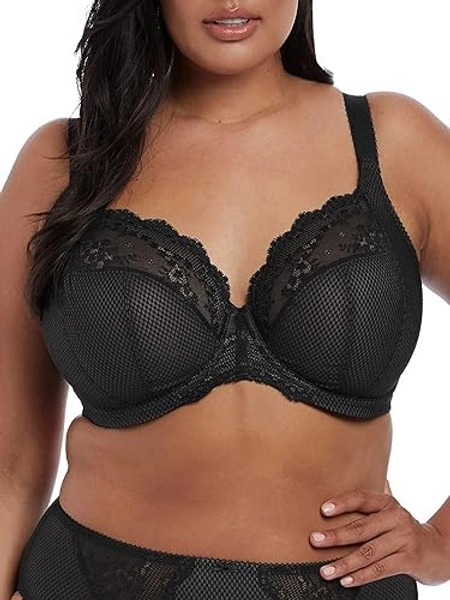 Elomi Women's Charley Stretch Lace Underwire Plunge Bra