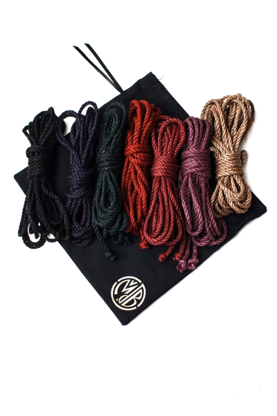 Shibari Jute Rope Kit - Set of 4pcs, 26.25ft Each, 0.24in Diameter, Handmade Bondage