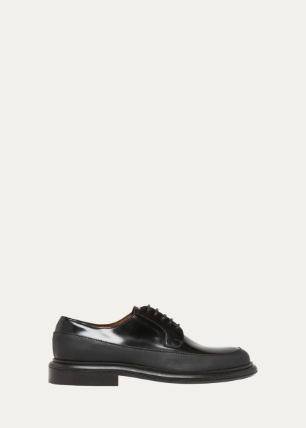 Derbie Leather Lace-Up Loafers