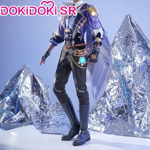 【Ready For Ship】DokiDoki-SR Game Genshin Impact Cosplay  Kaeya Costume / Shoes  Men | M