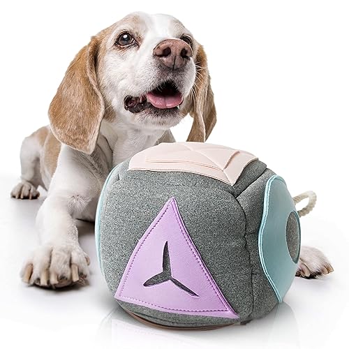 DEOPLLAE Snuffle Ball - Interactive Dog Toy for Pet Enrichment - Puzzle Feeder for Exercise and Stress Relief - Slow Feeder for Big, Small, Old, Young Dogs