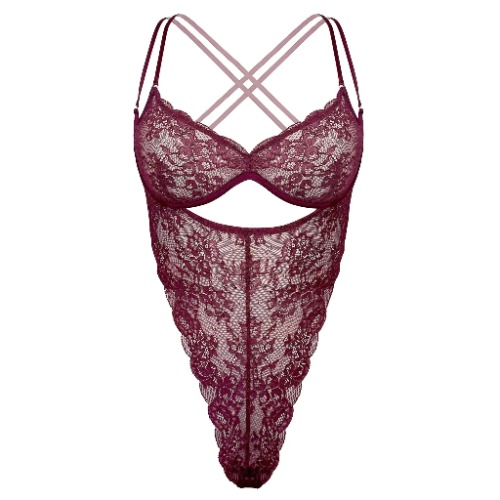 Monique Morin Ouvert Bodysuit Velvet | XXL/1X 