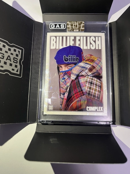 Billie Eilish Complex X GAS Limited Edition Cracked Ice Foil Card 145 Of 300