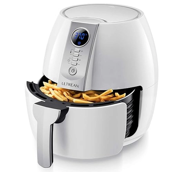 Ultrean Air Fryer, 4.2 Quart Electric Hot Airfryer Oven Oilless Cooker for Quick Easy Meals, Nonstick Frying Pot, UL Certified,1500w, White