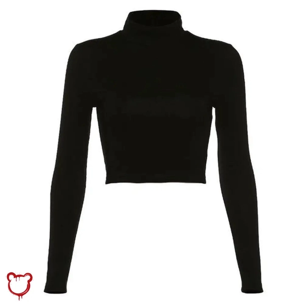 Jetlag' Black Backless Top