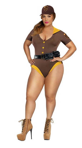 Plus Size Package Handler Costume