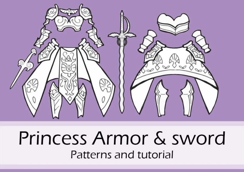 Hyrule Warriors Zelda patterns by Pretzl Cosplay