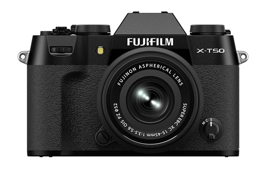 Fujifilm X-T50 Mirrorless Digital Camera XC15-45mmF3.5-5.6 OIS PZ Lens Kit - Black