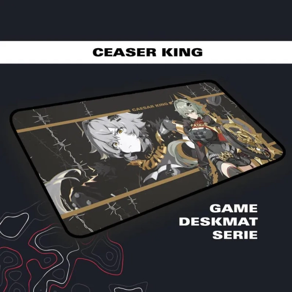 Zenless Zone Zero Caesar King Mousepad ZZZero Caesar King Deskmat Large Gaming Desk Mat - Zenless Zone Zero Toys