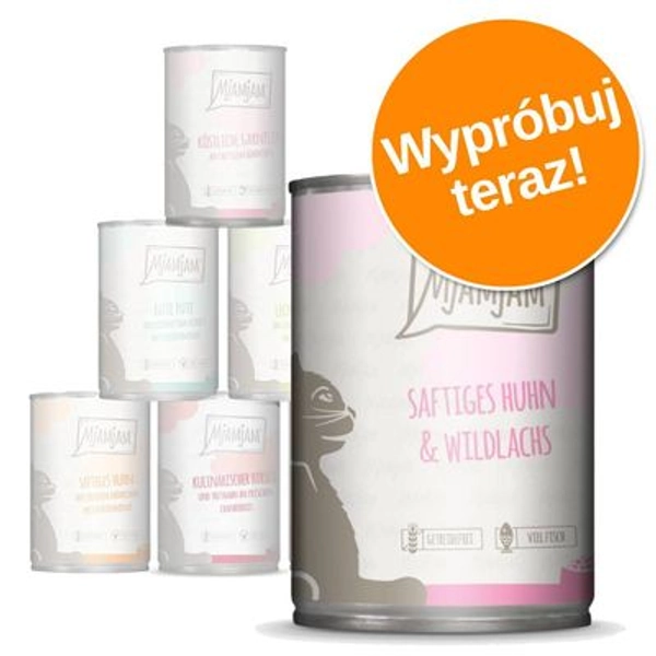 High quality Cat food MjAMjAM, 6 x 400 g