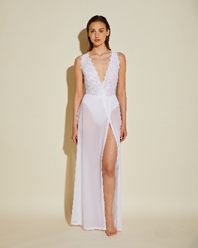 Robe Maxi | Blanc / S