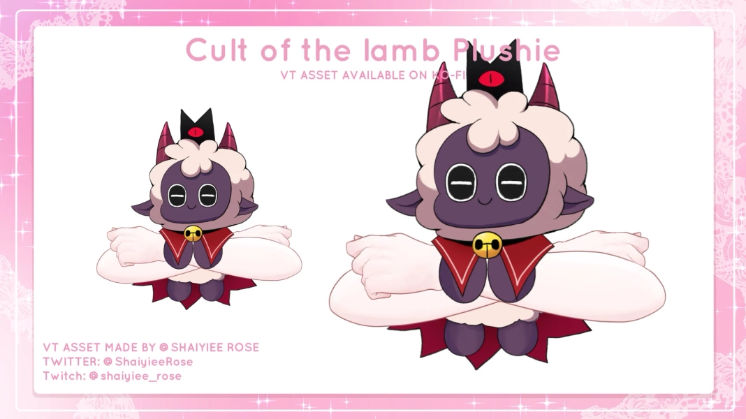 Cult of the Lamb Plushie || VTUBER ASSET