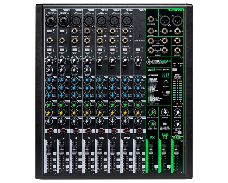 ProFX12v3 12-Channel Analog Mixer with USB - MACKIE | MACKIE