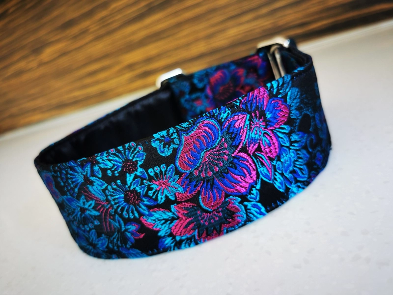 Martingale collar, Dog collar, Sighthound collar, Galgo collar, Greyhound collar, Saluki collar, dog collars, Brocade collar,