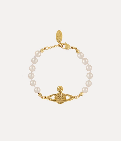 Mini Bas Relief Pearl Bracelet