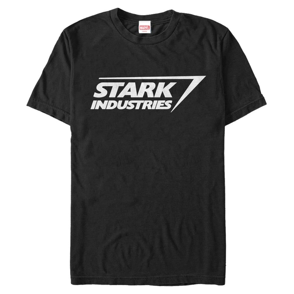 Men's Marvel Stark Logo T-Shirt - BLACK / M