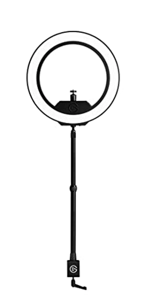 Elgato Ring Light - Premium 2500 lumens Light with desk clamp and ball mount for Streaming, TikTok, Instagram, Home Office, Temperature and Brightness app-adjustable on Mac, PC, iOS, Android