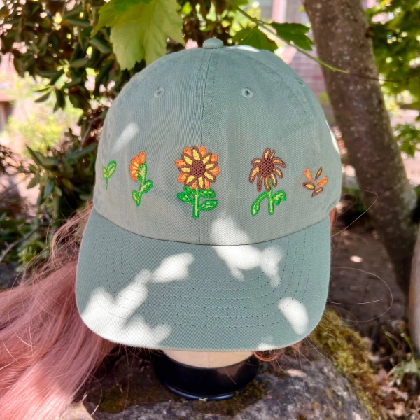 Sunflower Life Cycle Baseball Cap!