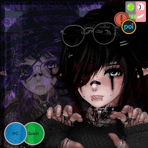 ⟡ Ruin | VRCFT, SPS, Female / Femboy (PC + QUEST) by Cigi on Jinxxy