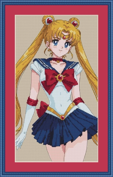Cross stitch pattern embroidery anime Sailor Moon / PDF Download