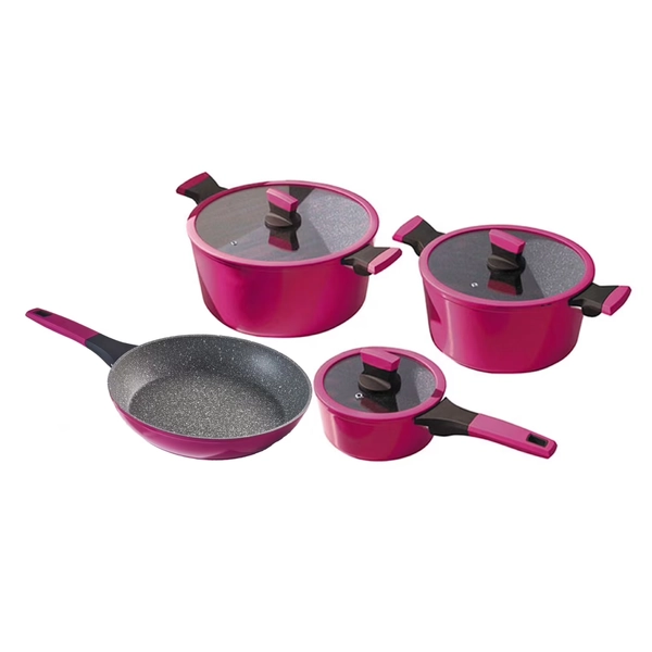 ✦ Soho Cherry 7-Piece Forged Aluminum Cookware Set