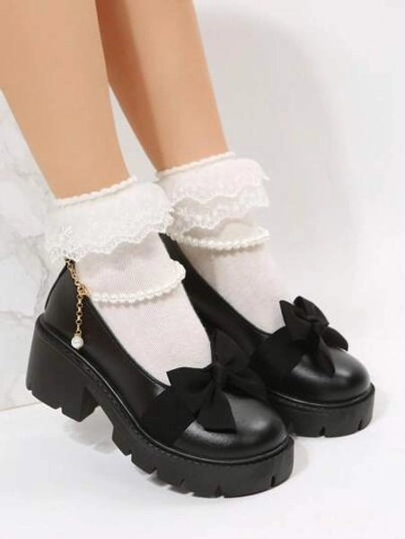 Preppy Ankle Strap Shoes