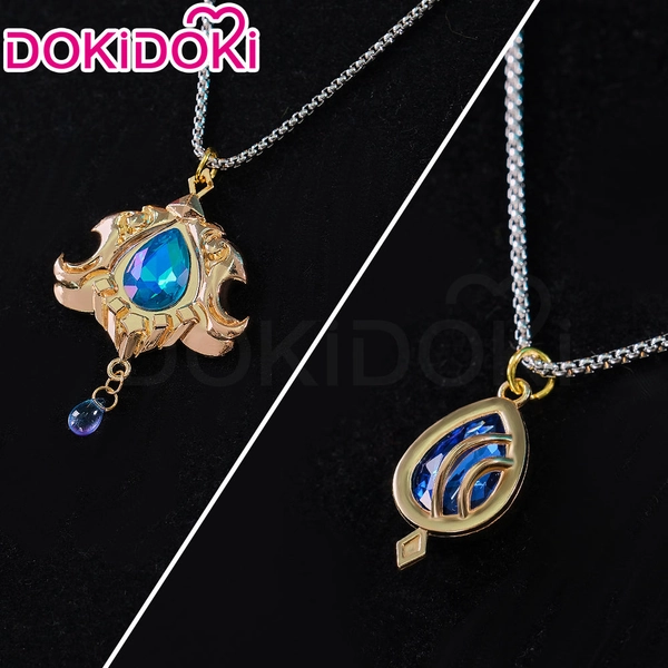 【Ready For Ship】DokiDoki Game Genshin Impact Cosplay Fontaine Focalors Furina/ Neuvillette  Necklace