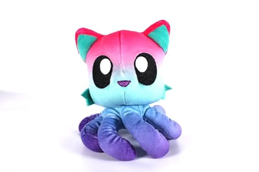 Tentacle Kitty Atomic Vibration, Purple, Teal, Magenta