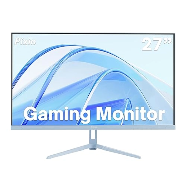 Pixio PX278 Wave Blue 27 inch 180Hz Refresh Rate FHD 1440p Resolution Fast IPS Panel 1ms GTG Response Time Blue Gaming Monitor with FreeSync