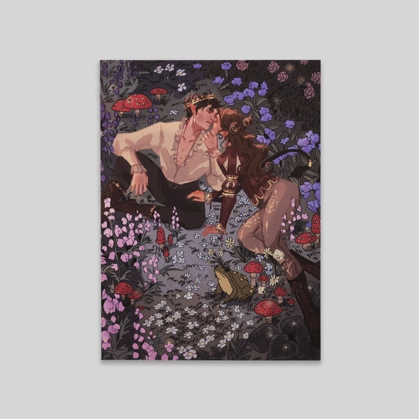 Jude and Cardan The Cruel Prince gold foil A5 print