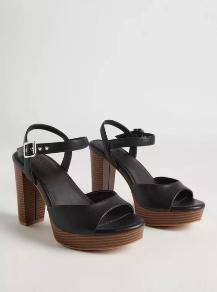 Dual Strap Platform Heel (WW)