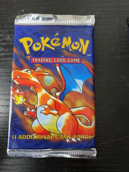 Pokemon Base Set Booster Pack Factory Sealed Charizard Artwork (Not Weighed)