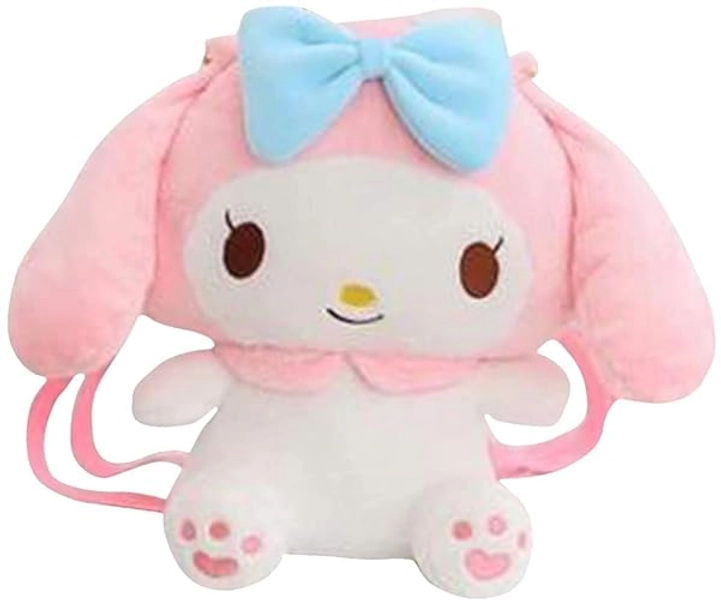 My Melody Kuromi Plüsch Tasche Cinnamoroll Rucksack Cartoon Schulter Tasche Anime Spielzeug Tasche für Anime Fans (Rosa,Eine größe)