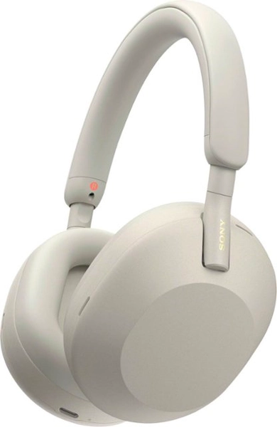 Wireless Noise-Canceling Over-the-Ear Headphones | Wireless Noise-Canceling Over-the-Ear Headphones in Silver