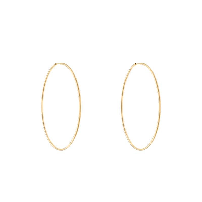 Créoles Or Jaune 750, Diamètre 40 mm