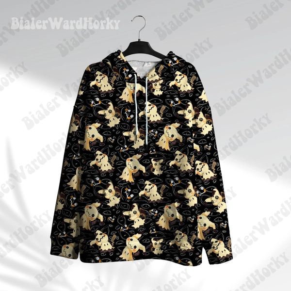 Mimikyu Mystic Hoodie Shirt Cute Shirt Aloha Shirt Anime Hoodie Mimikyu Shirt Gifts